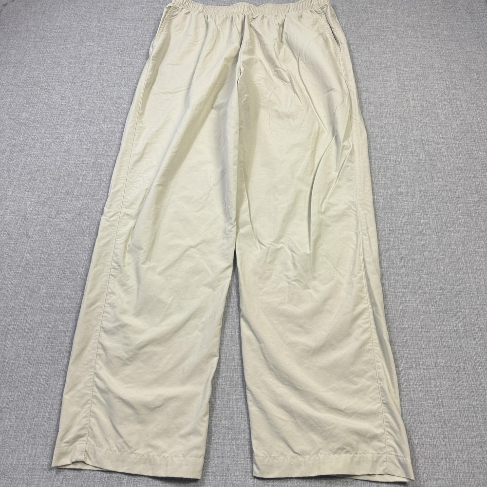 Solumbra Windbreaker Pants Mens Large 30x30 Beige Relaxed Lightweight